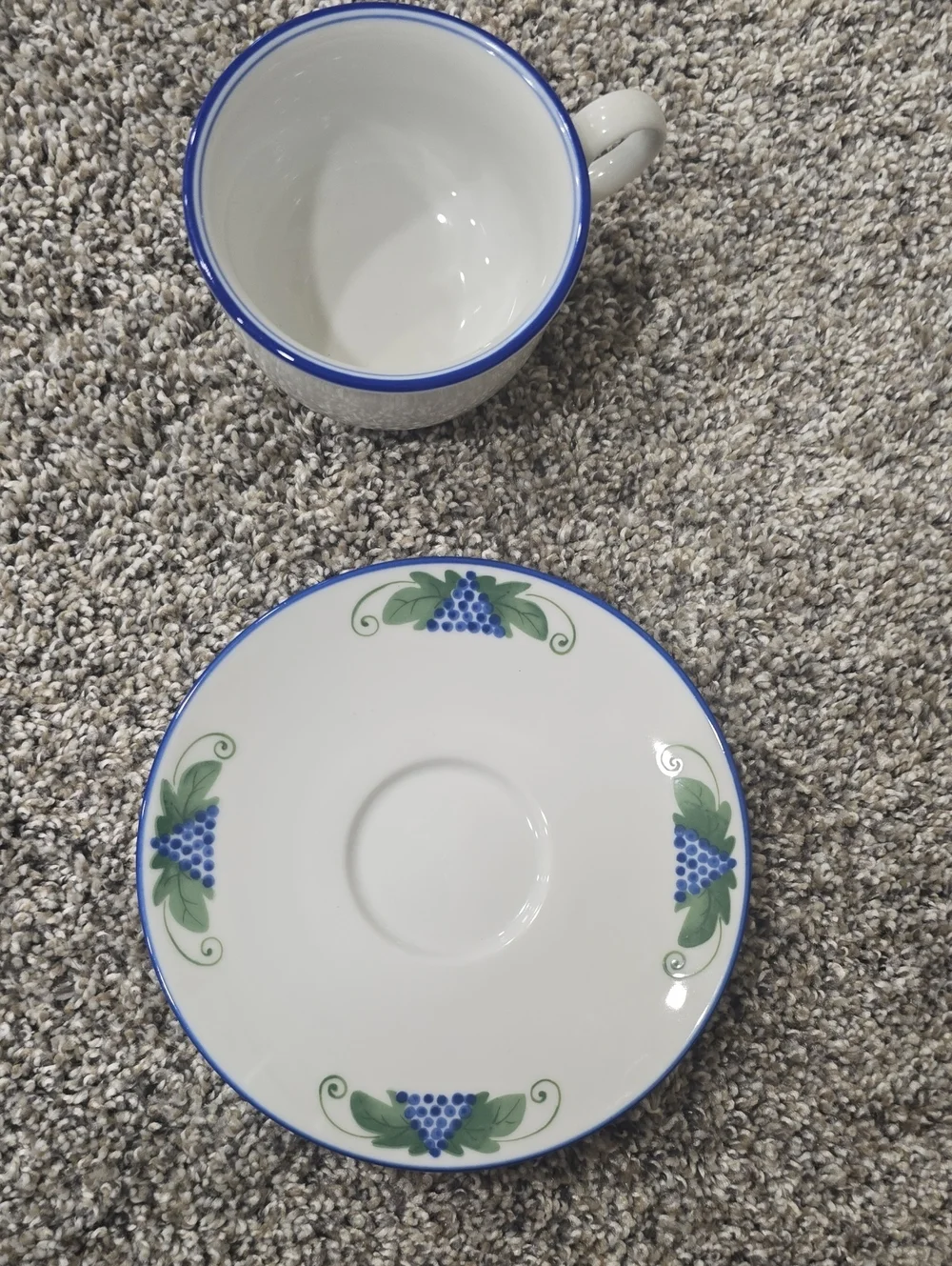 DANSK - Set Of 2 Provence Harvest Demitasse Tea Cup and Saucer